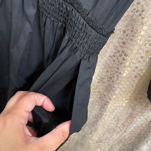 Victoria’s Secret Black Gothic Victorian Embroidered Doll Dress, Small, Size 4 N - Picture 9 of 12